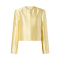 Ruthie cropped long sleeve blouse - Light Lemon