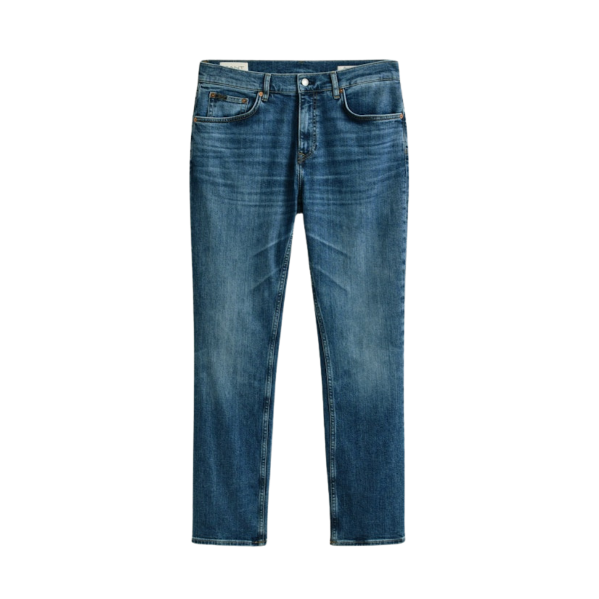 Reg Gant Jeans - 972 MID BLUE BROKEN IN