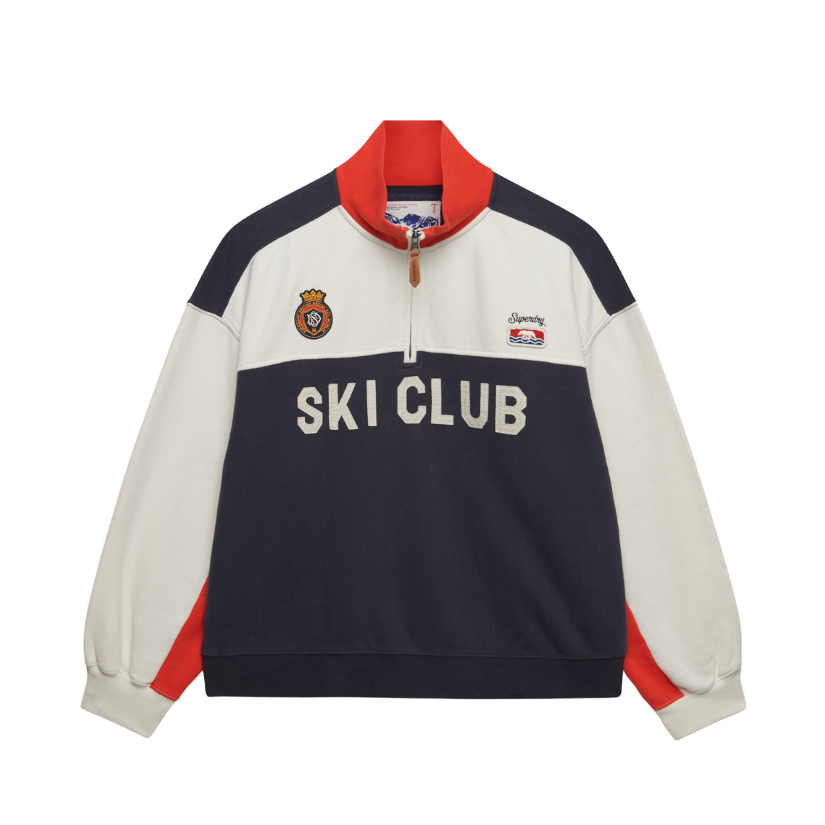 Preppy Ski Half Zip - Cream