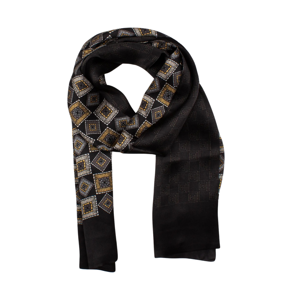 Rindby Silk Scarf - Black
