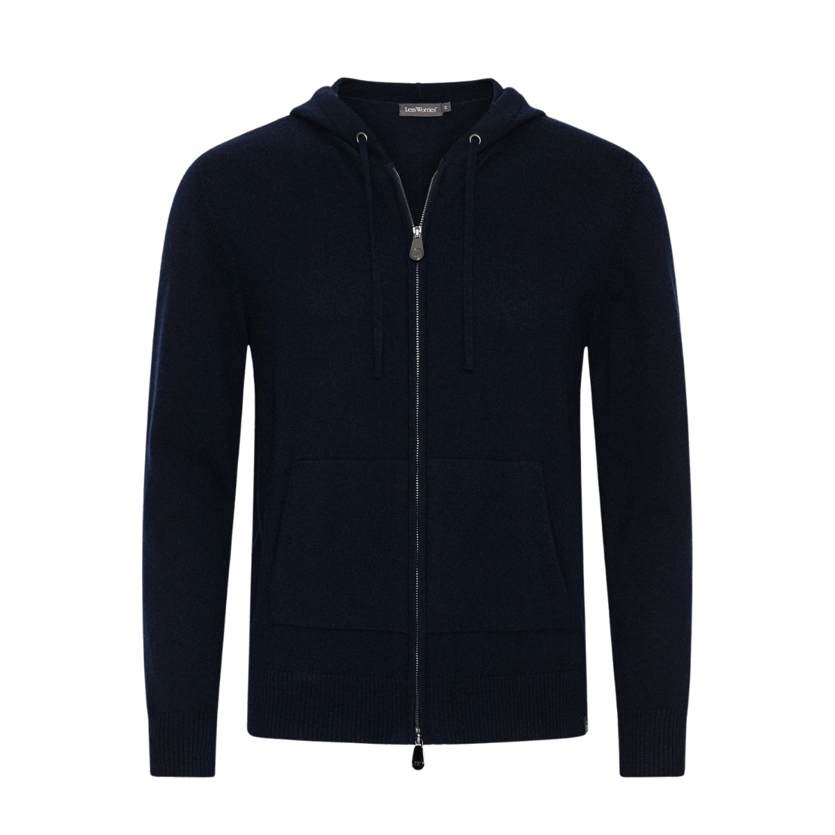 Cashmere Blend Hoodie - Navy