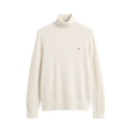 Wool Cotton Turtleneck - Cream