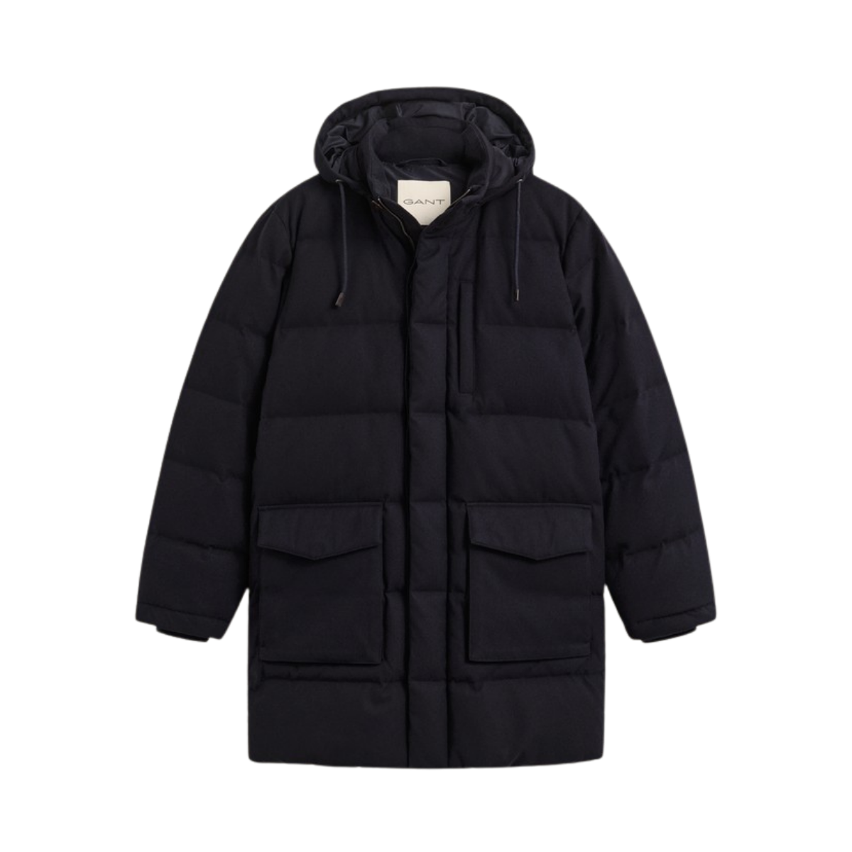 Flannel Down Mid Length Jkt - Evening Blue