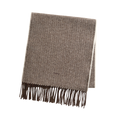 Herringbone Scarf - Rich Brown