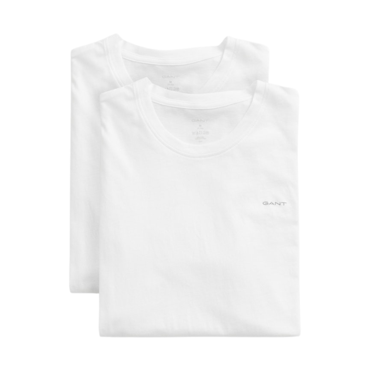 2-Pack Crew Neck T-Shirts - White