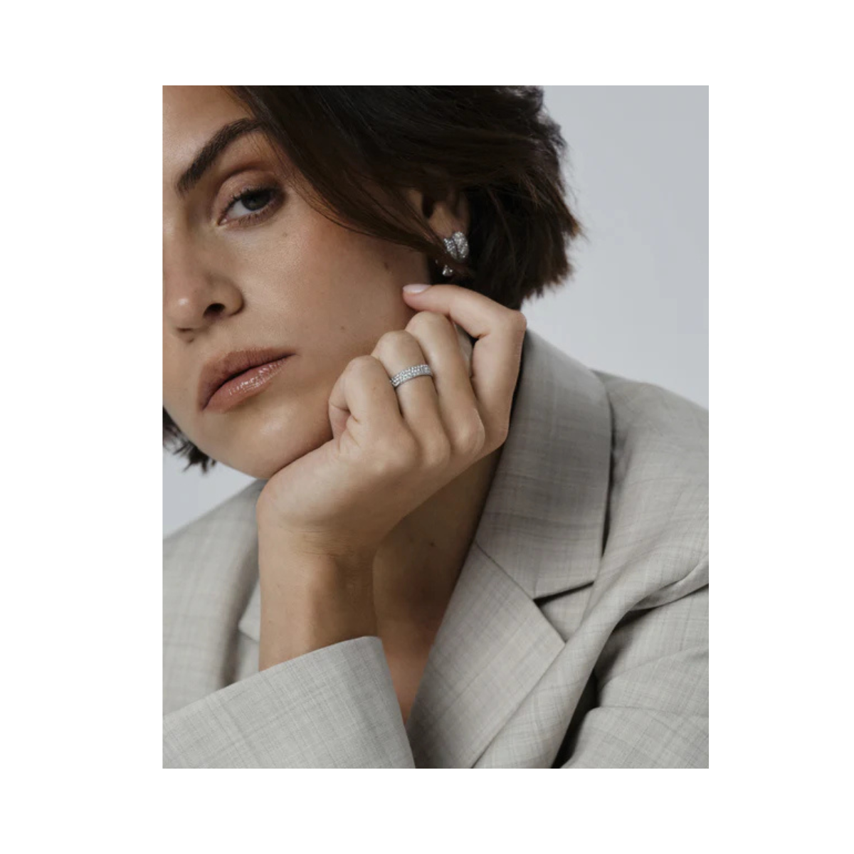Amour Silver Ring 52 - Silver
