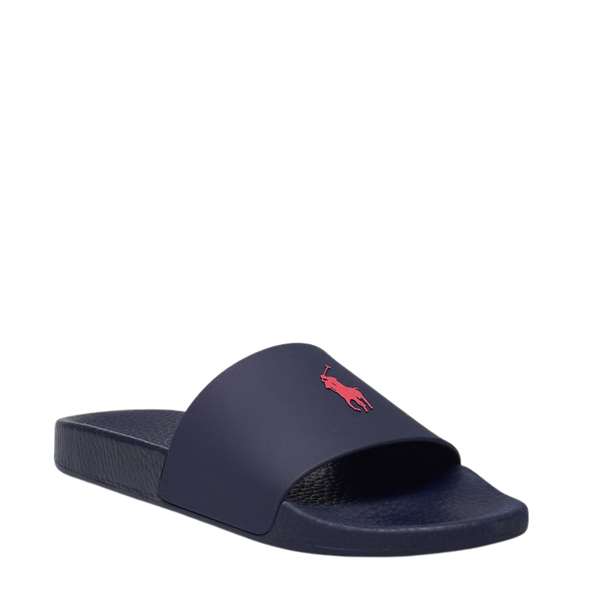 Polo Slide Sandals - Navy/Red