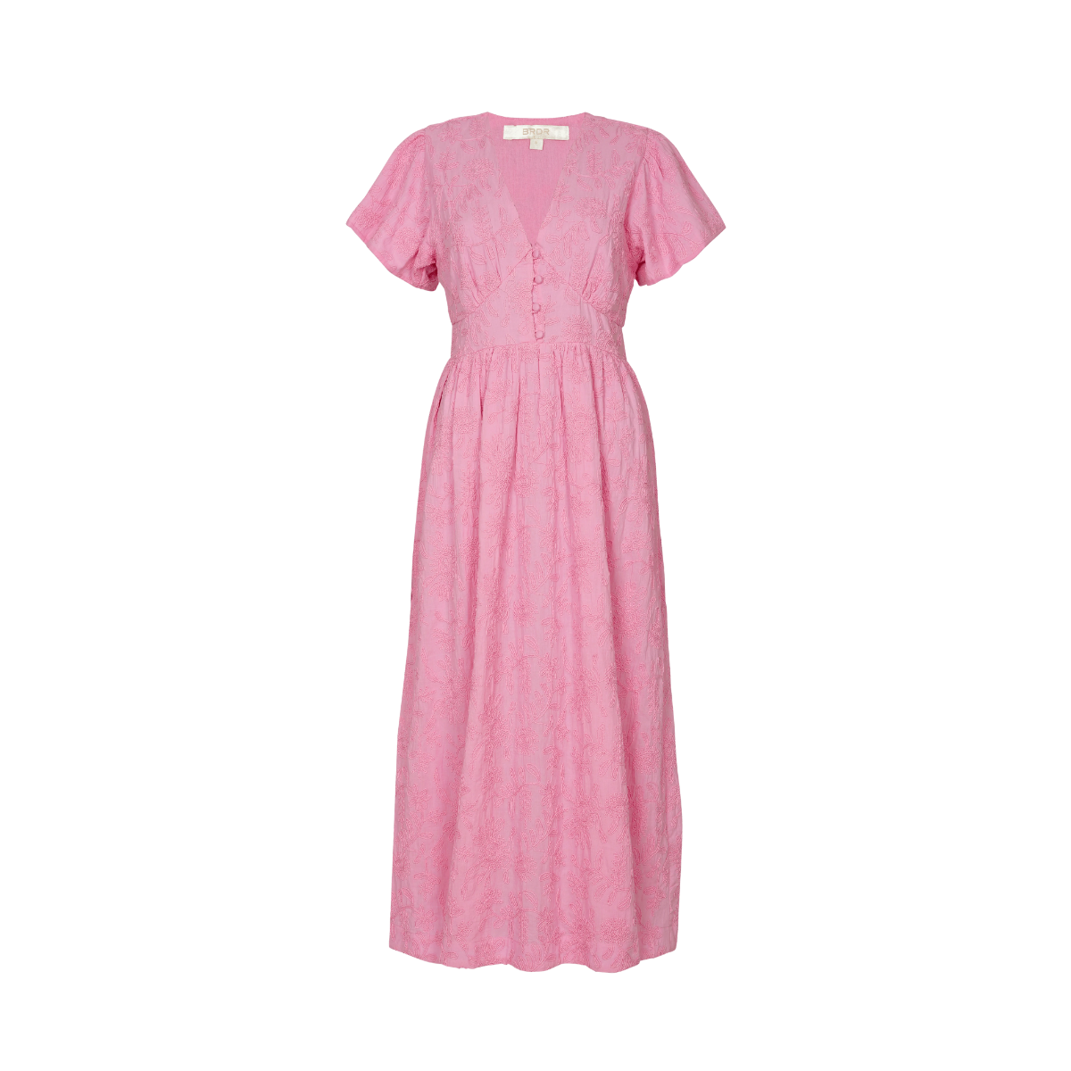 Marte Dori Embroidery Dress - Bright Lilac