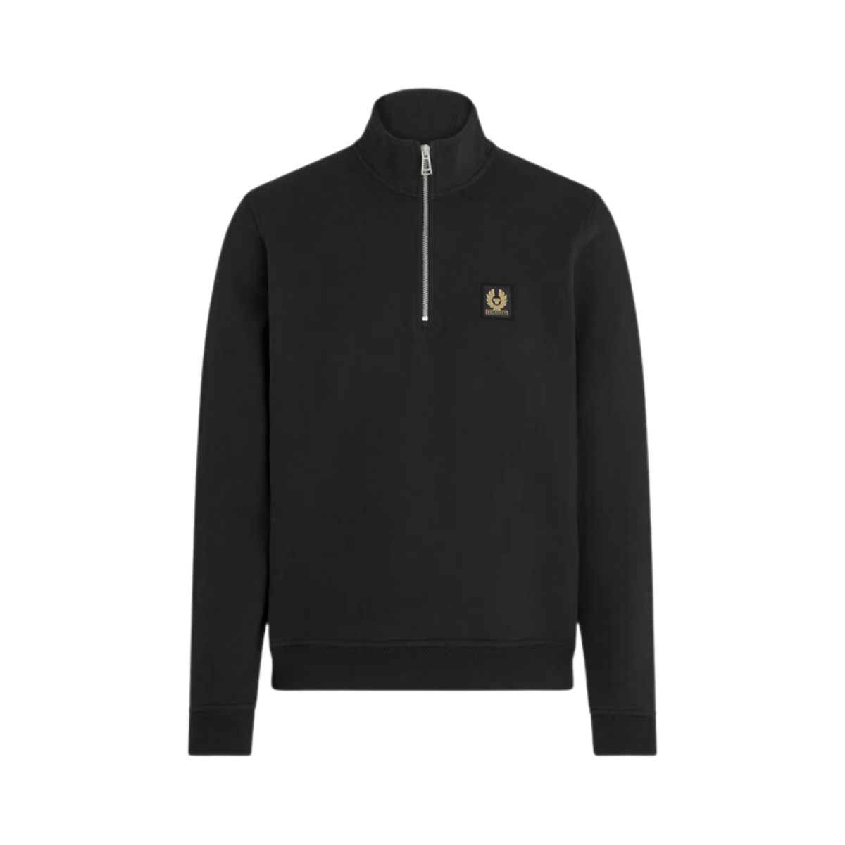 BELSTAFF QUARTER ZIP SWEATSHIRT - Black