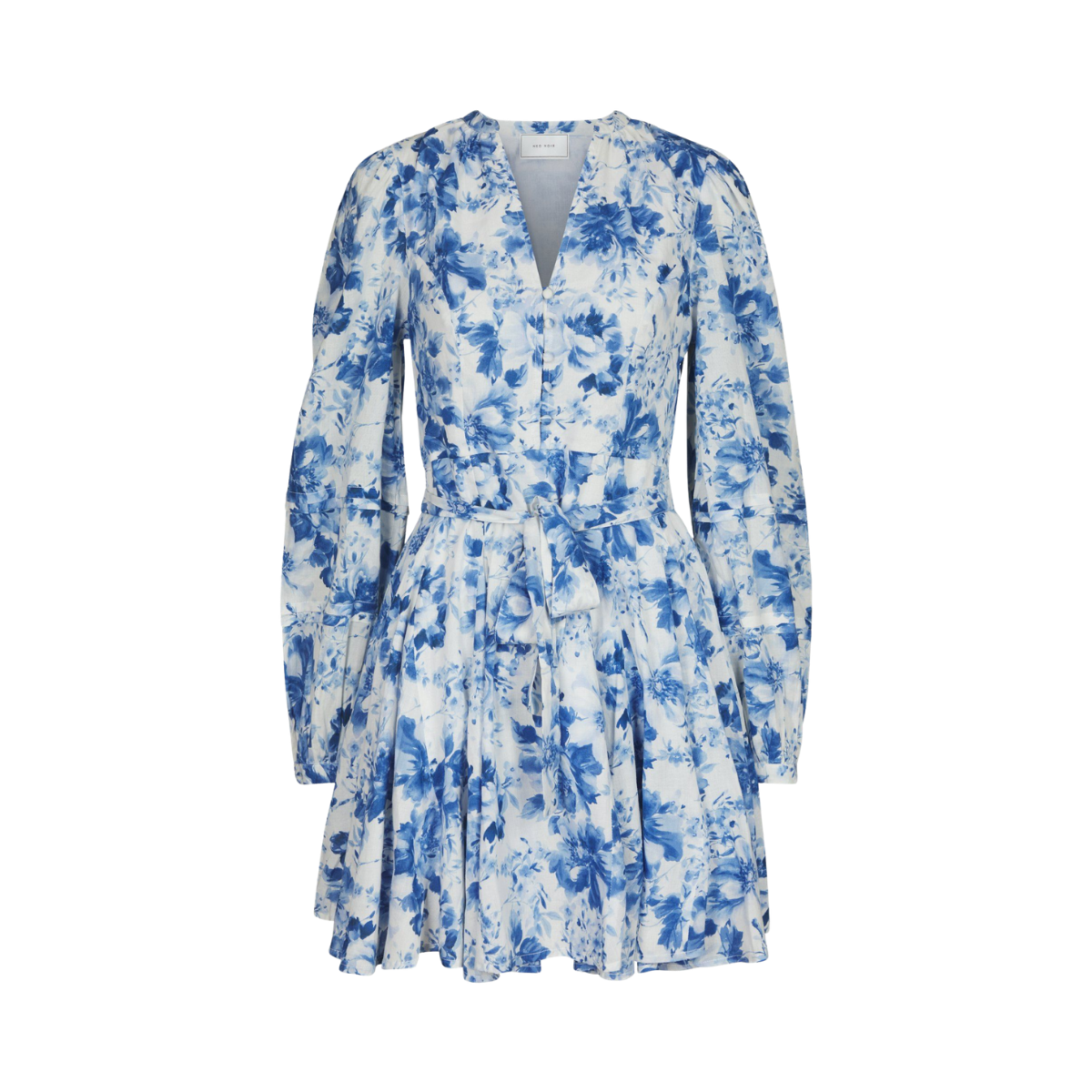 Marise Print Dress - Light Blue