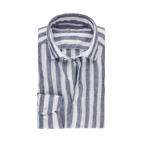 Stenströms REGULAR C72 RC CUFF CASUAL - NAVY STRIPE
