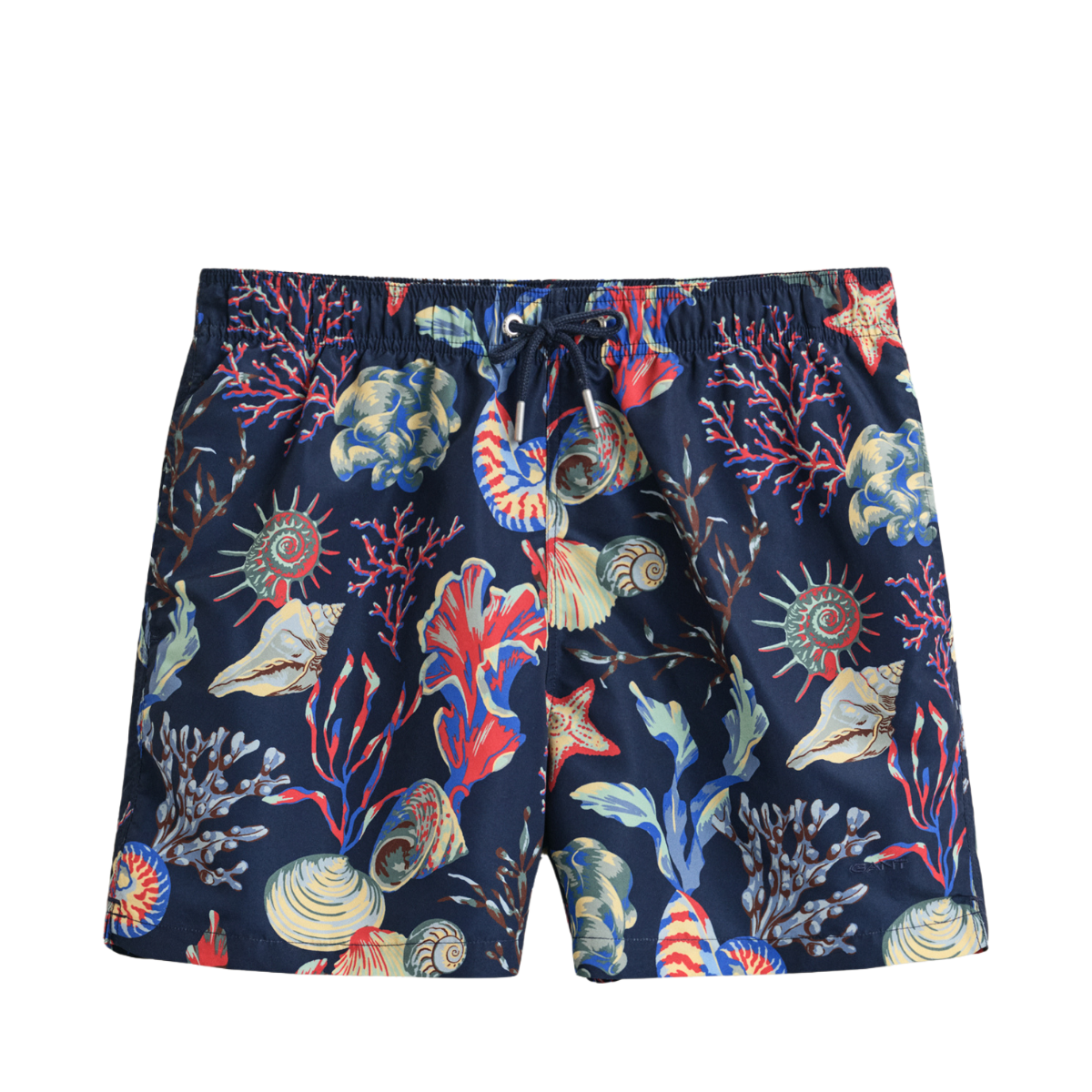 Seaweed Print Swim Shorts - Classic Blue
