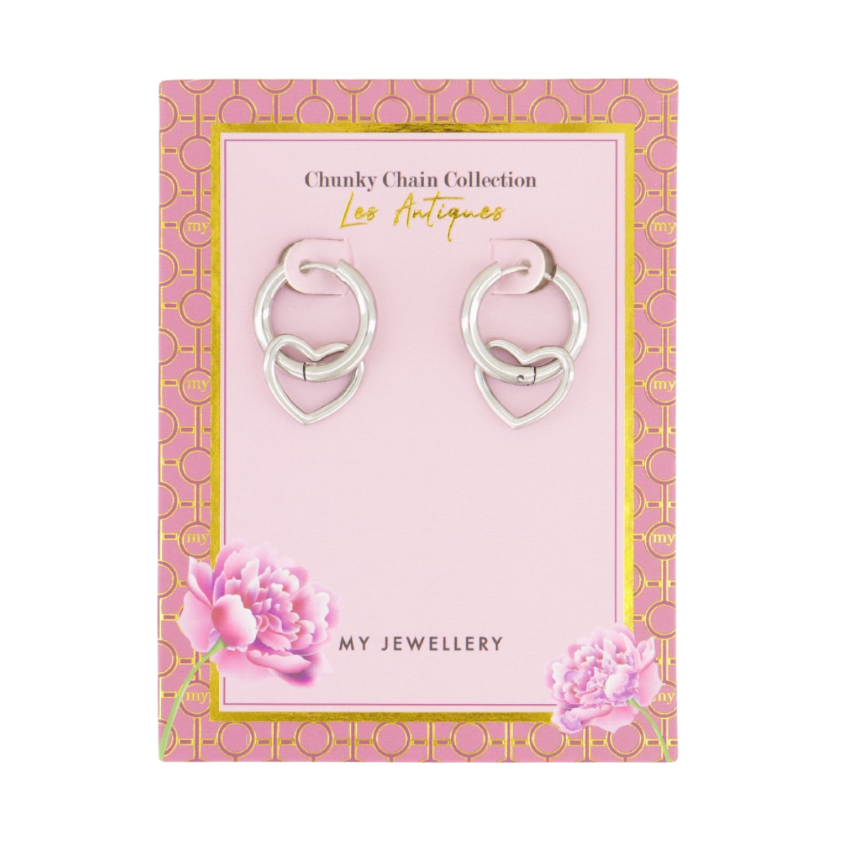 Oorringen Met Open Hartje - 1500 Silver