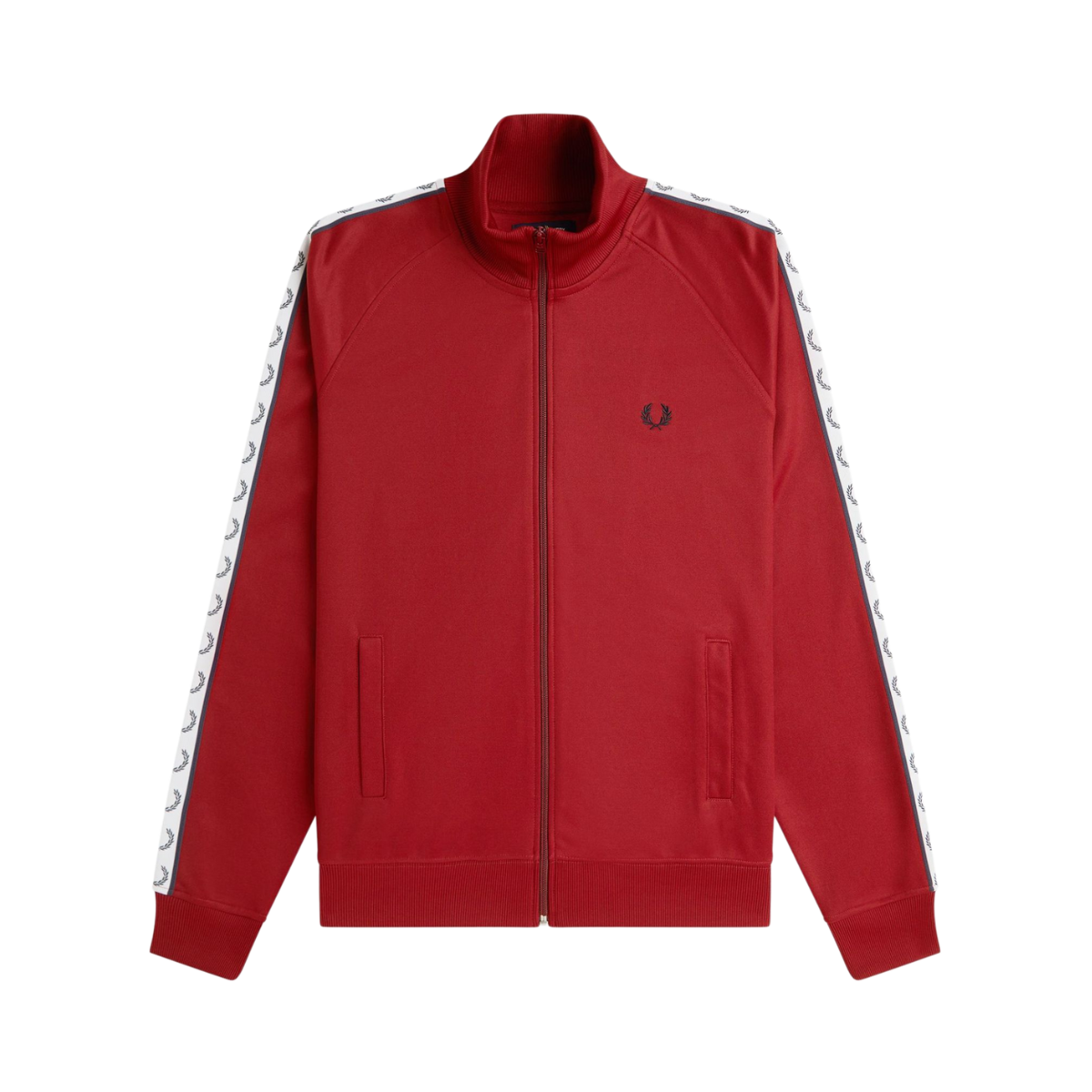 TAPED TRACK JACKET - Burnt Red