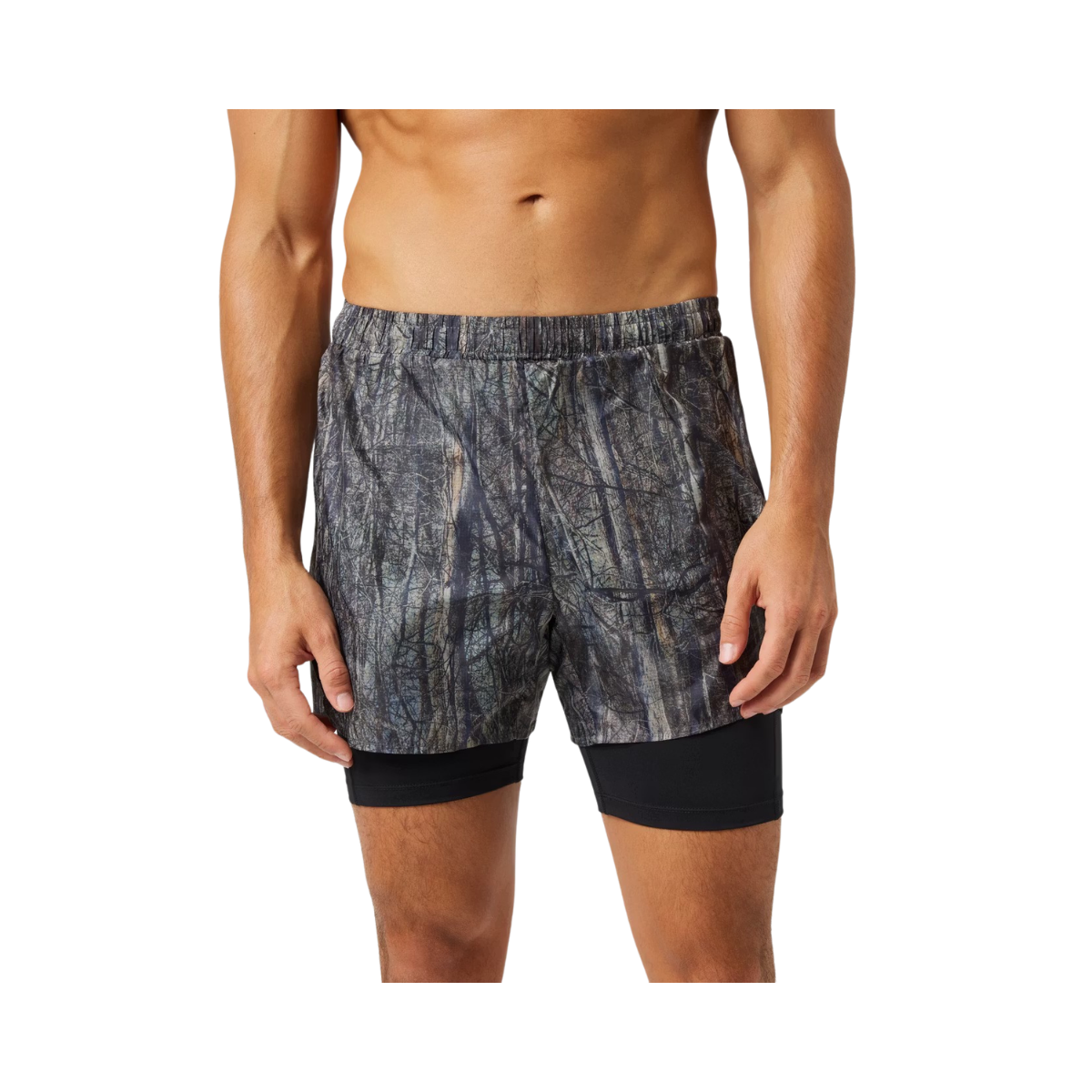 Borg Performance Shorts 2 In 1 - Forest 1