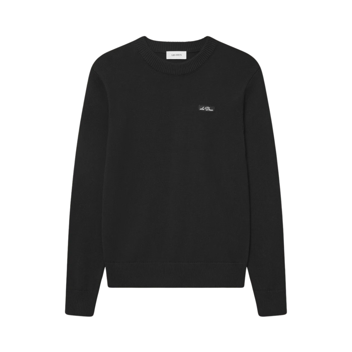 Gary Patch Crewneck Knit - Black