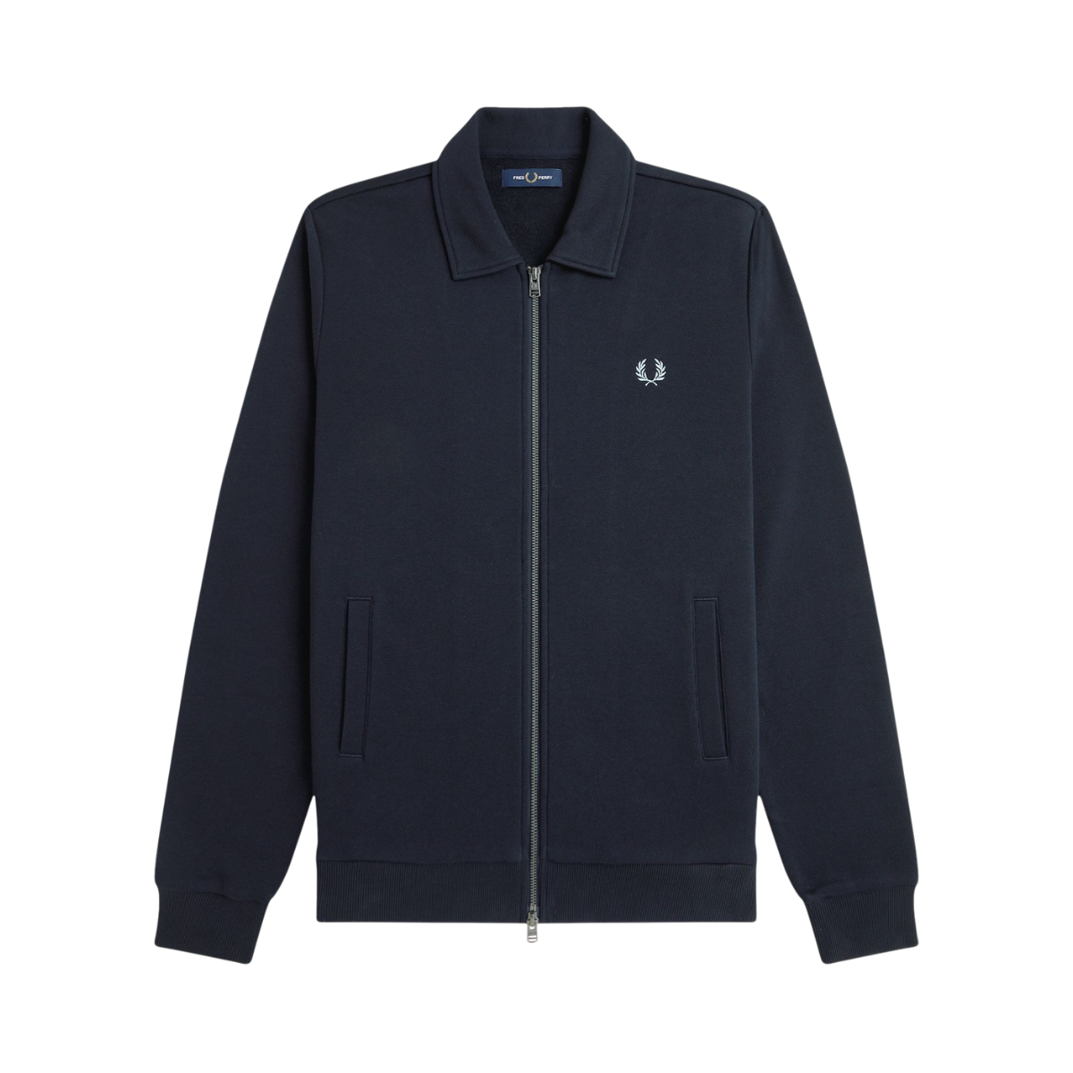 Zip Collared Sweatshirt - Navy