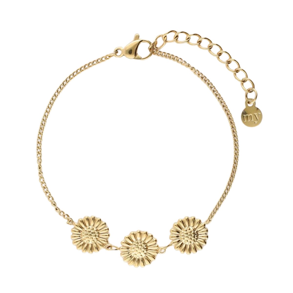 Bracelet sunflowers - Gold