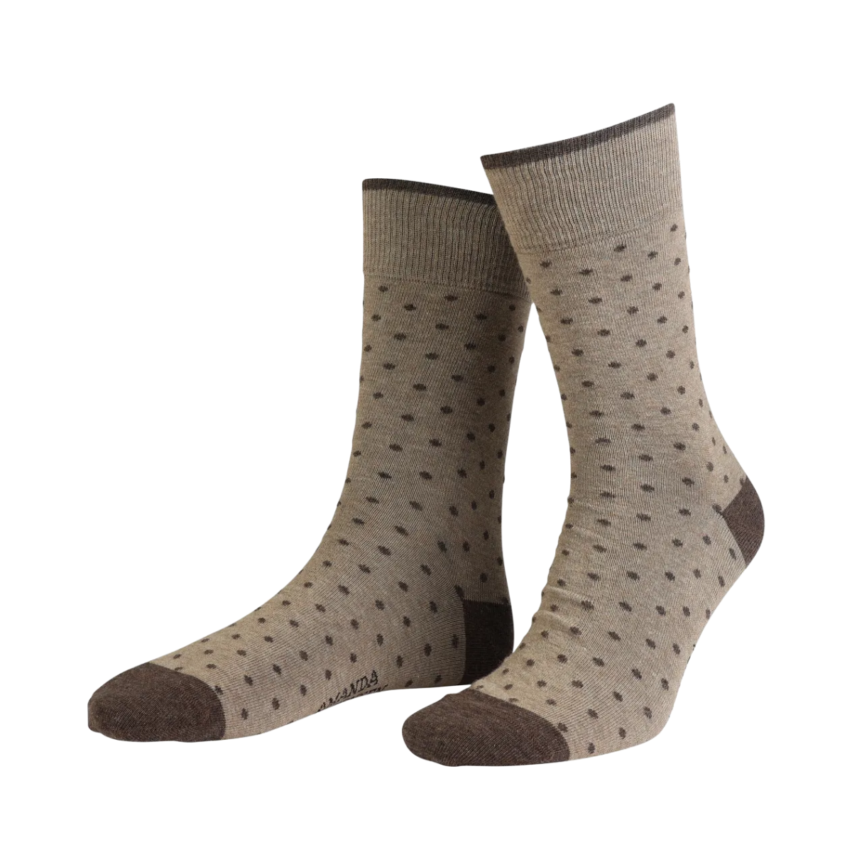 True Dot Ankle Sock - Beige melange