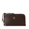 Zip Card Case Small - Chestnut Brown