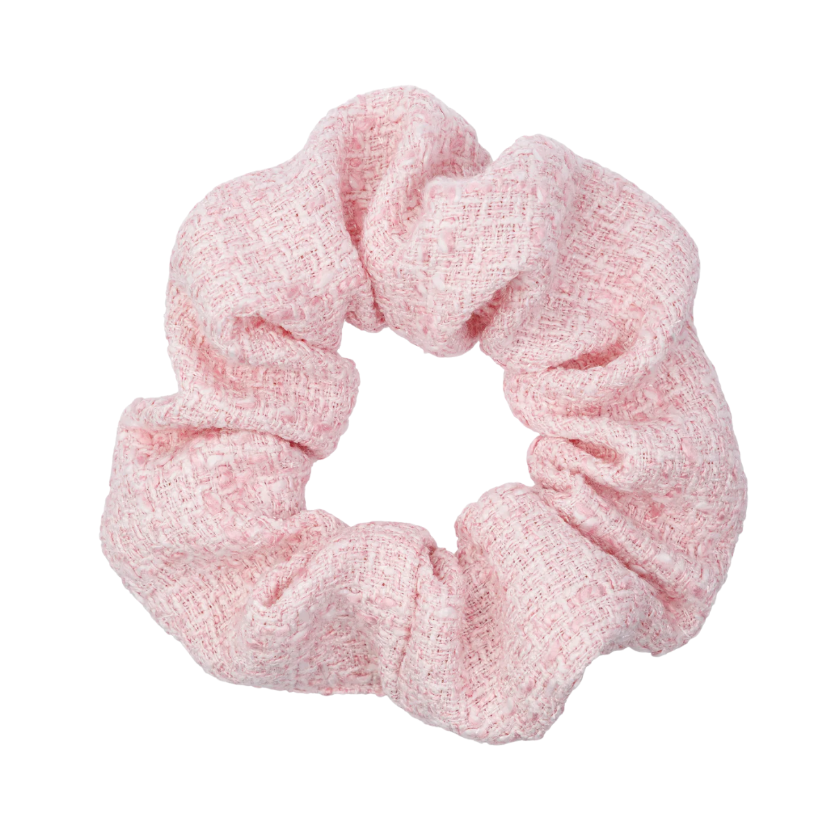 Tweed Scrunchie - Cotton Candy
