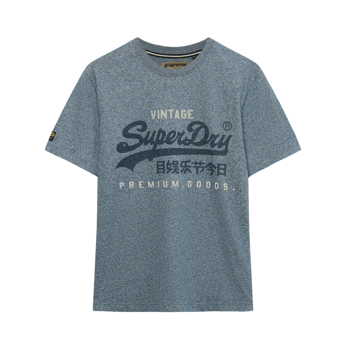 Vl Heritage Relaxed Tee - CLY Denim Blue Marl