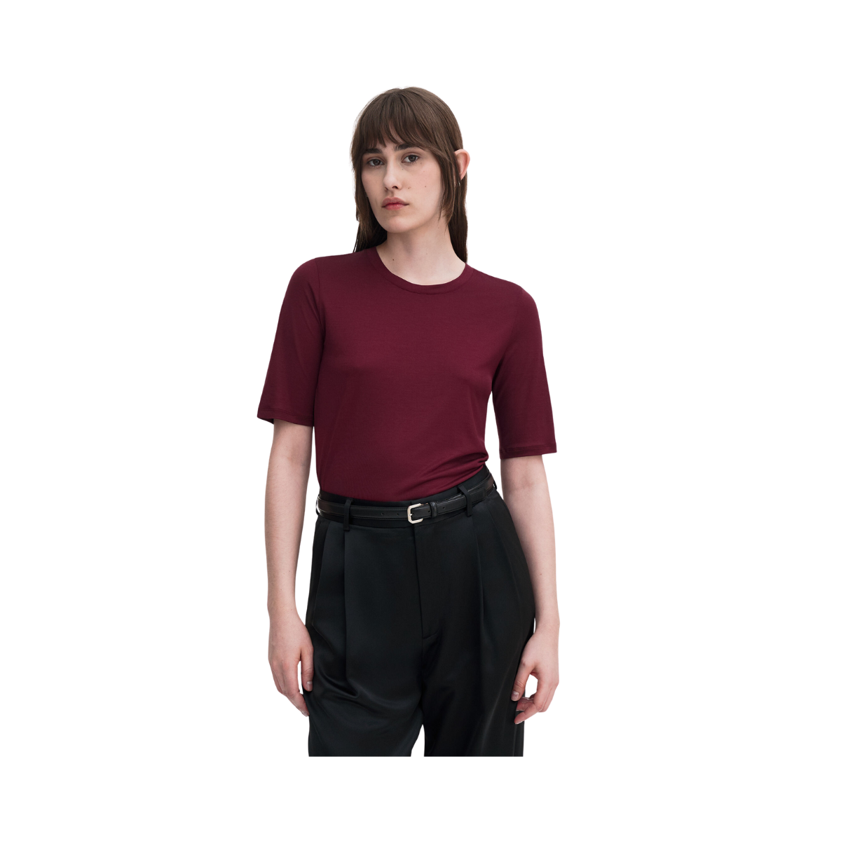 Elena Tee - Burgundy