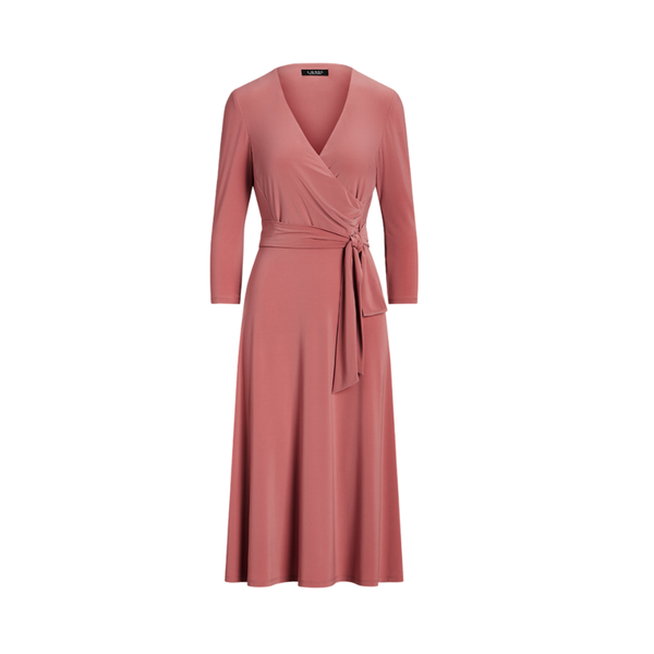 Carlyna 3/4 Sleeve Day Dress - Pink
