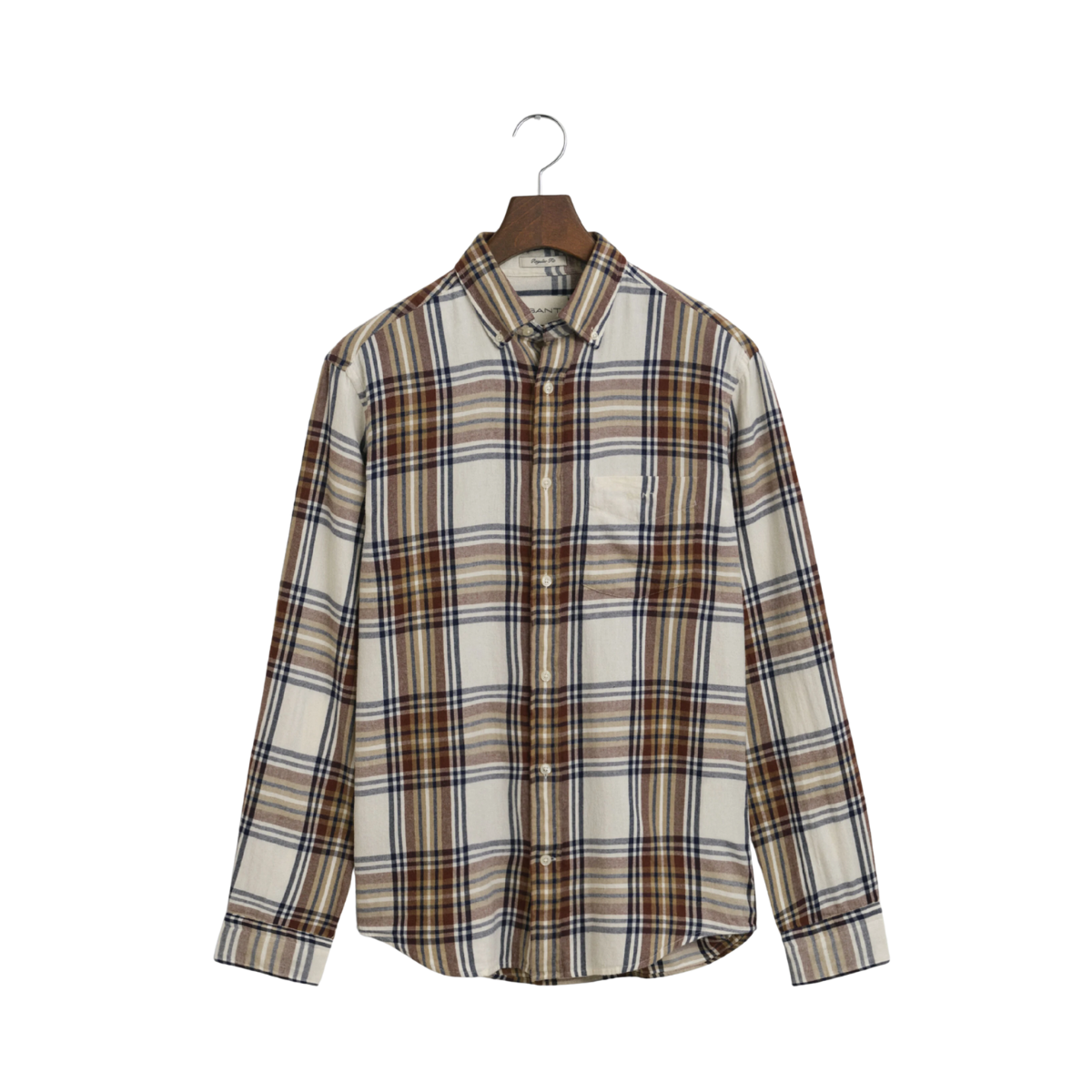 Windblown Flannel Check Shirt - Cream