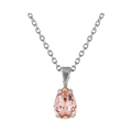 Petite Drop Necklace Rhodium - 0601 Vintage Rose