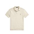 Custom Slim Fit Mesh Polo Shirt - Beige