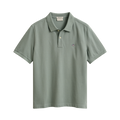 Shield SS Pique Polo - Ceramic Grey