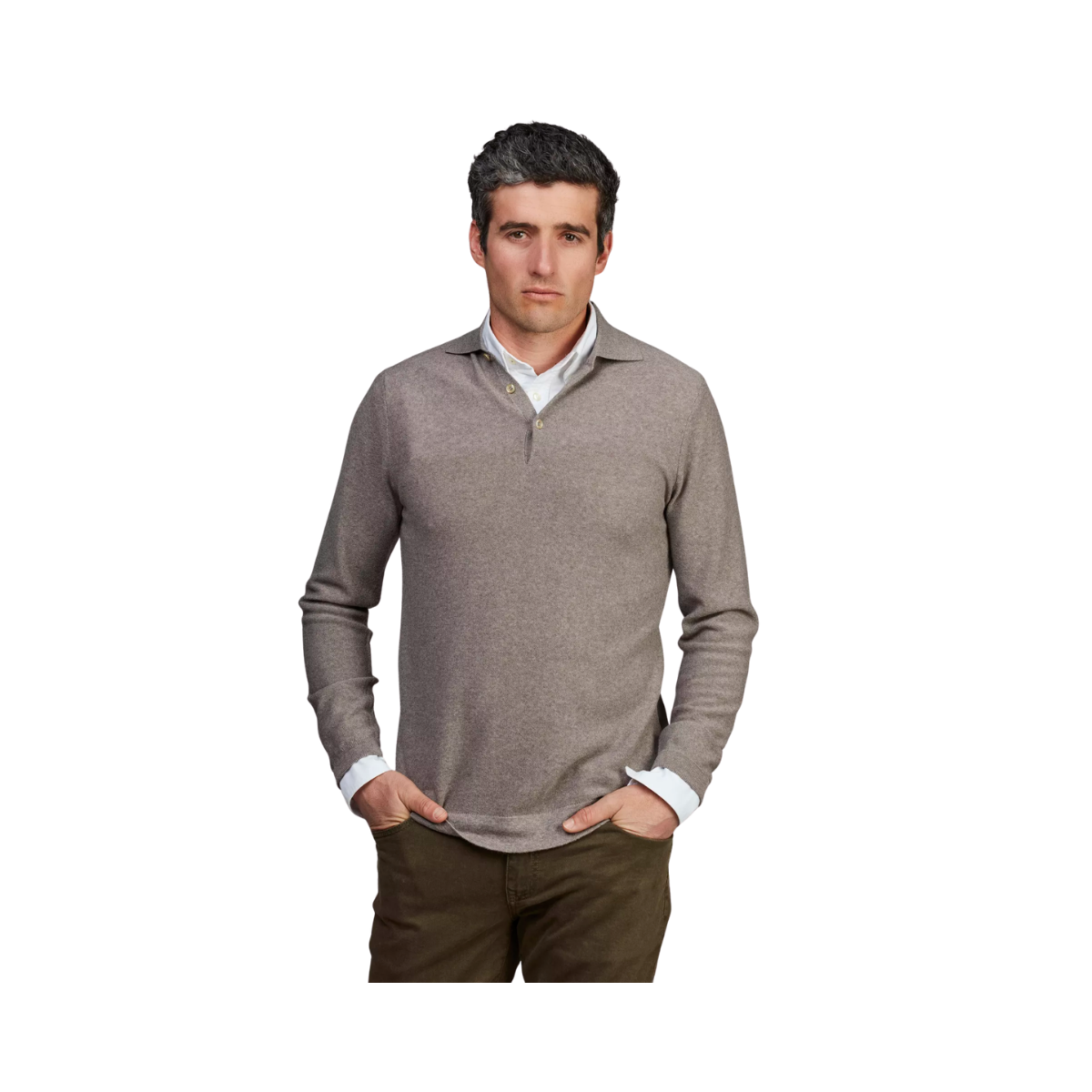 Merino Structure Polo - Mole