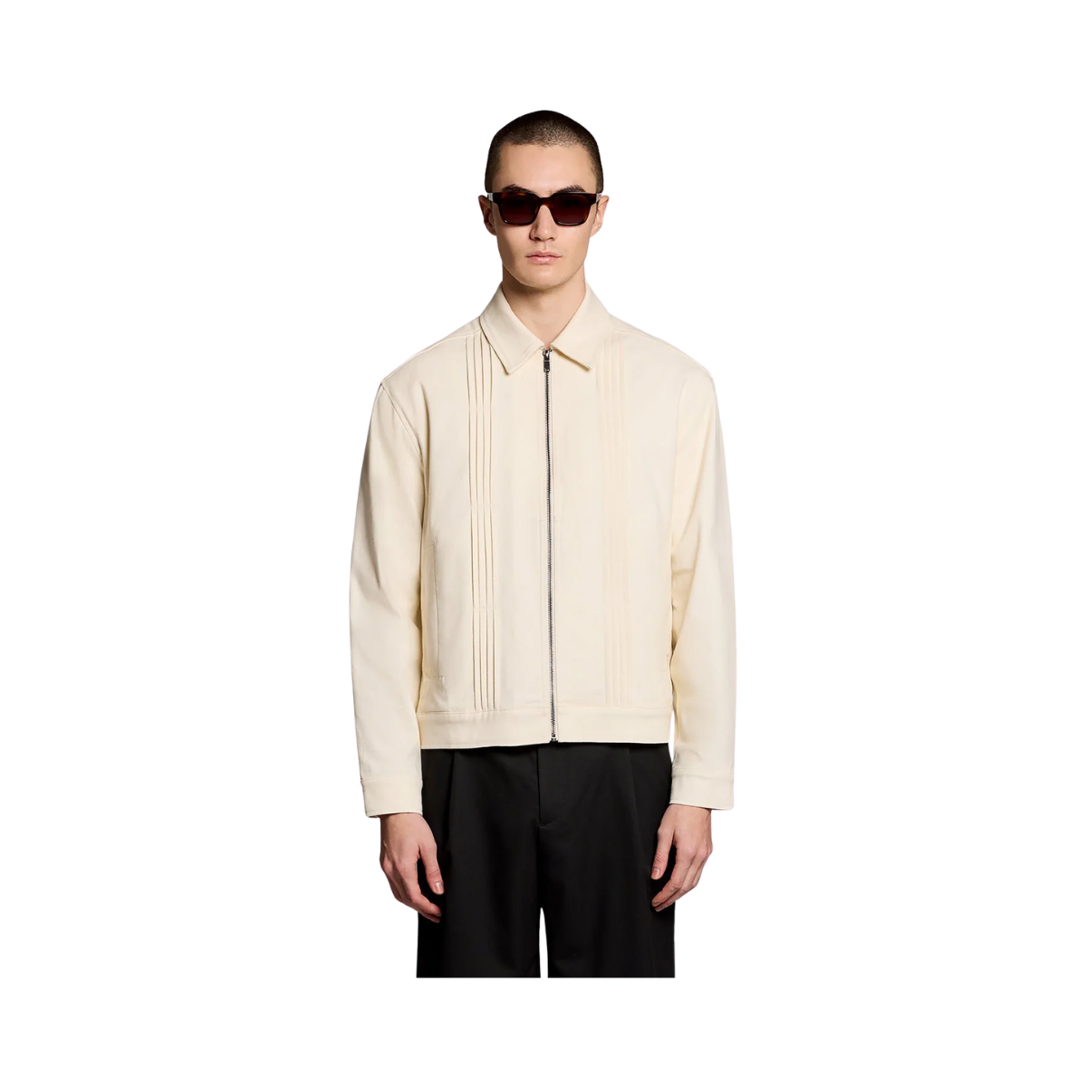 Pintuck Jacket - Radiant Ecru