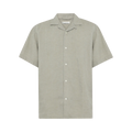Box Short Sleeve Linen Shirt - Twill Yarndyed