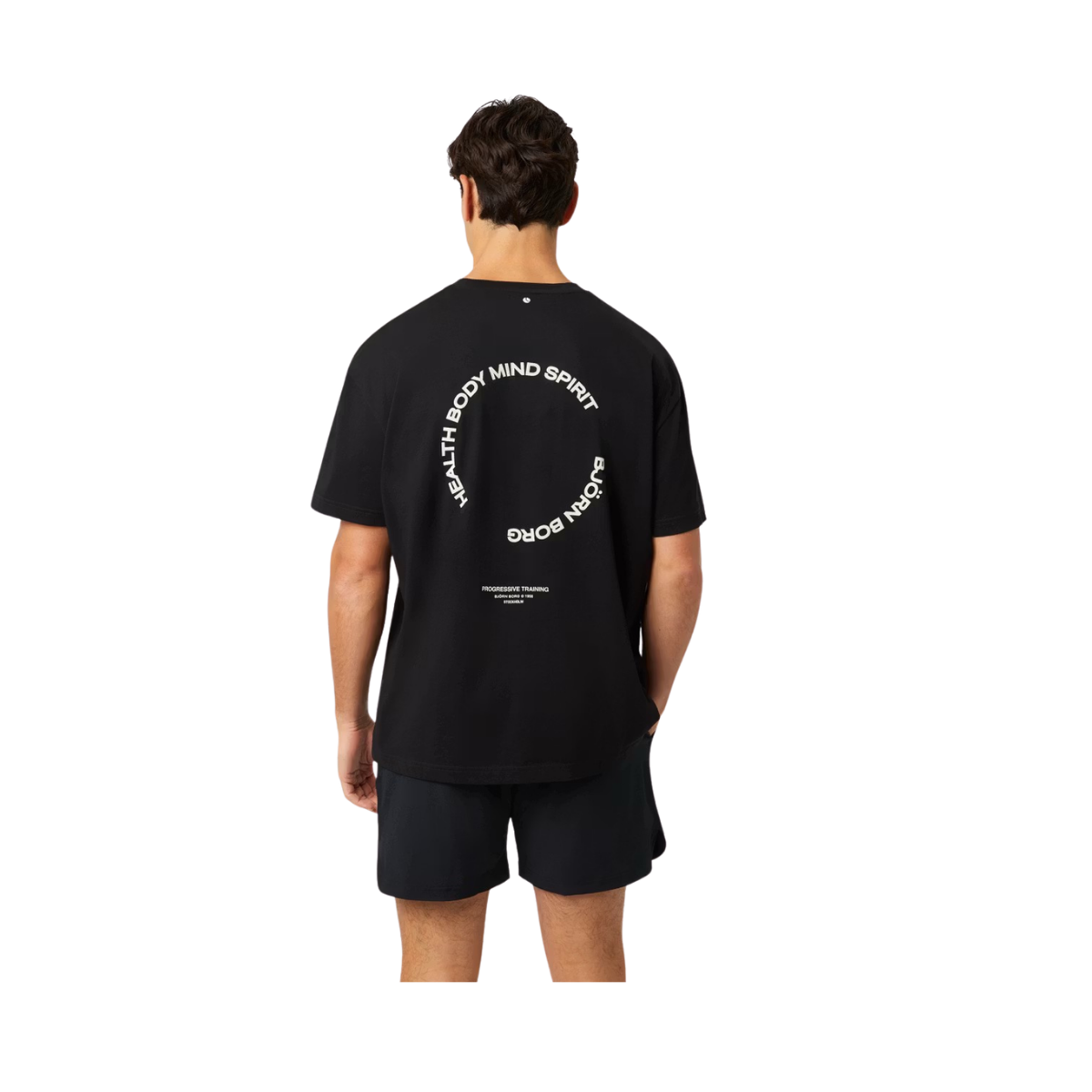 Borg Gym Oversized T-Shirt - Black Beauty