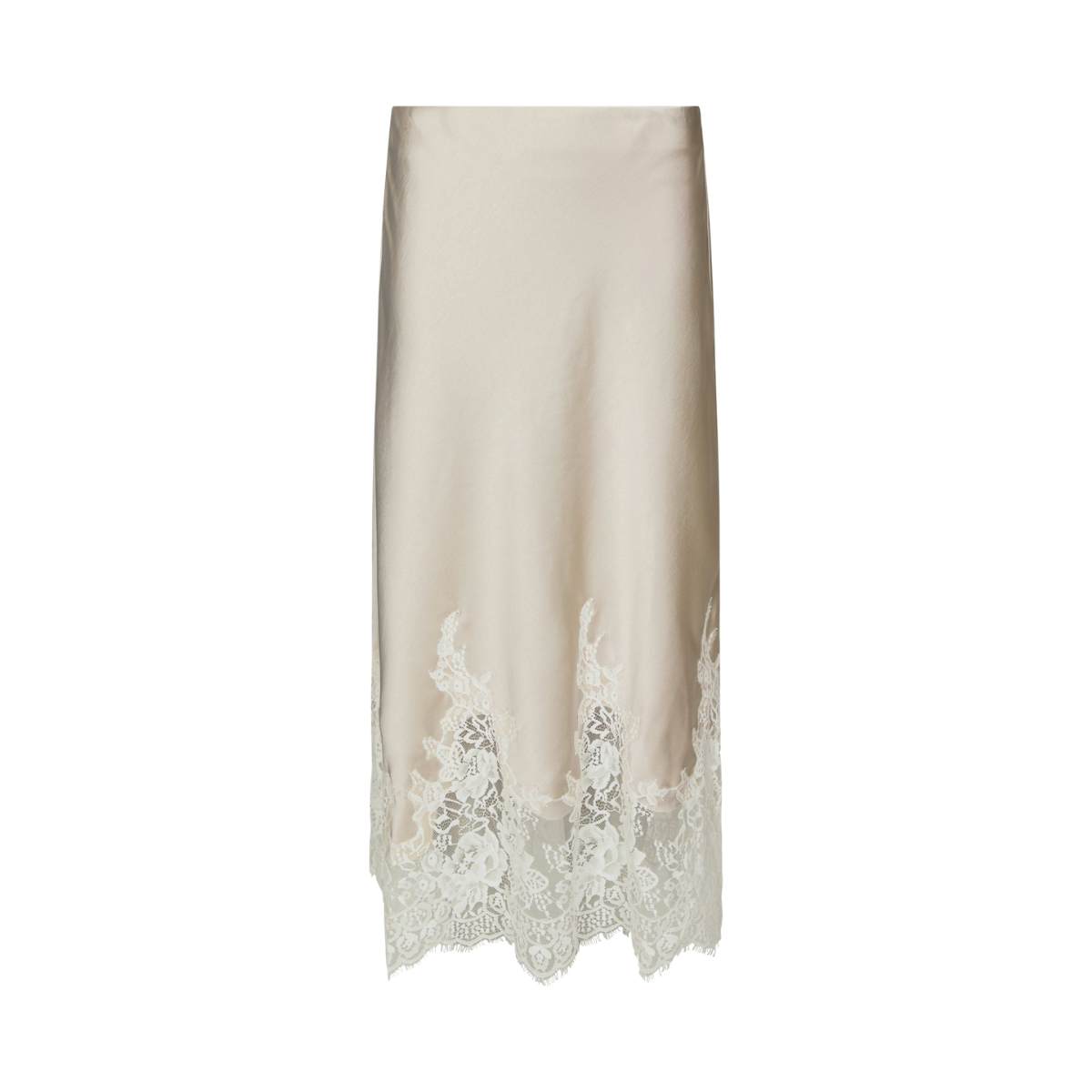 Yelina Heavy Sateen Skirt - Champagne