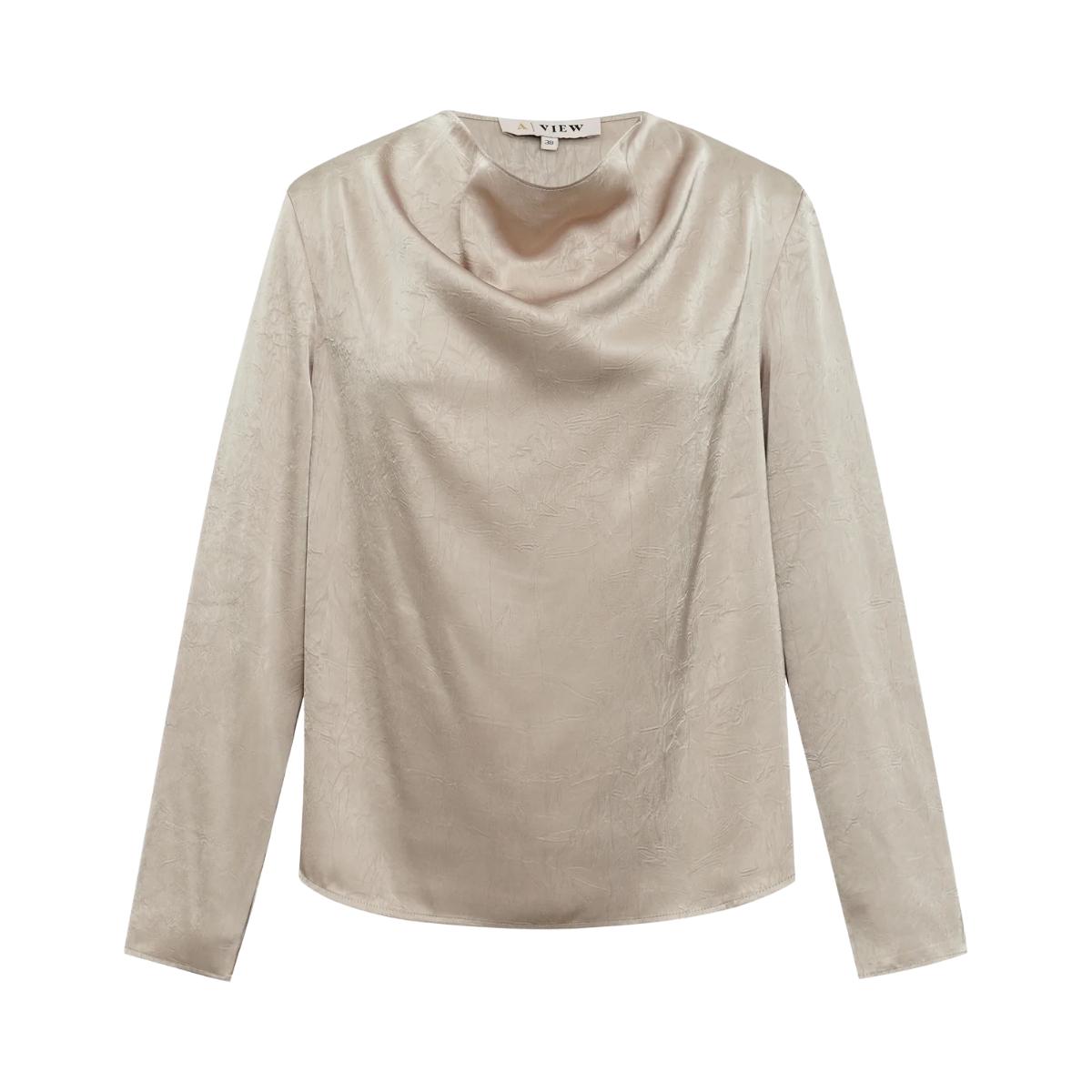 Sinda Drape Blouse - Champagne