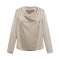 Sinda Drape Blouse - Champagne