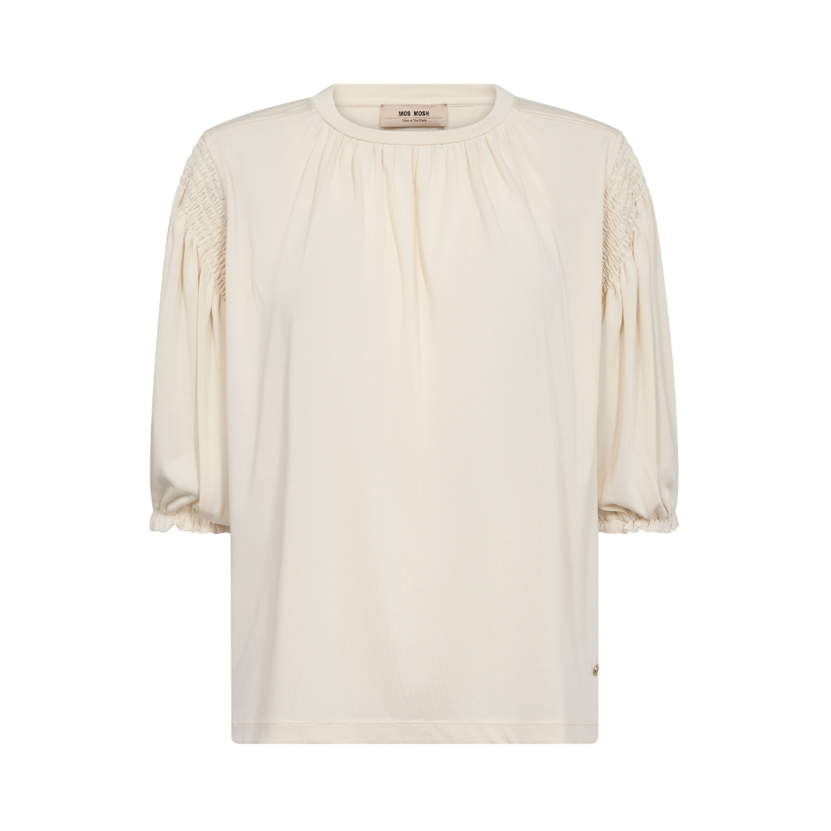 MMJewi 3/4 Sleeve O-neck Tee - Ecru