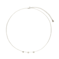 Necklace With Three Hearts - Silver