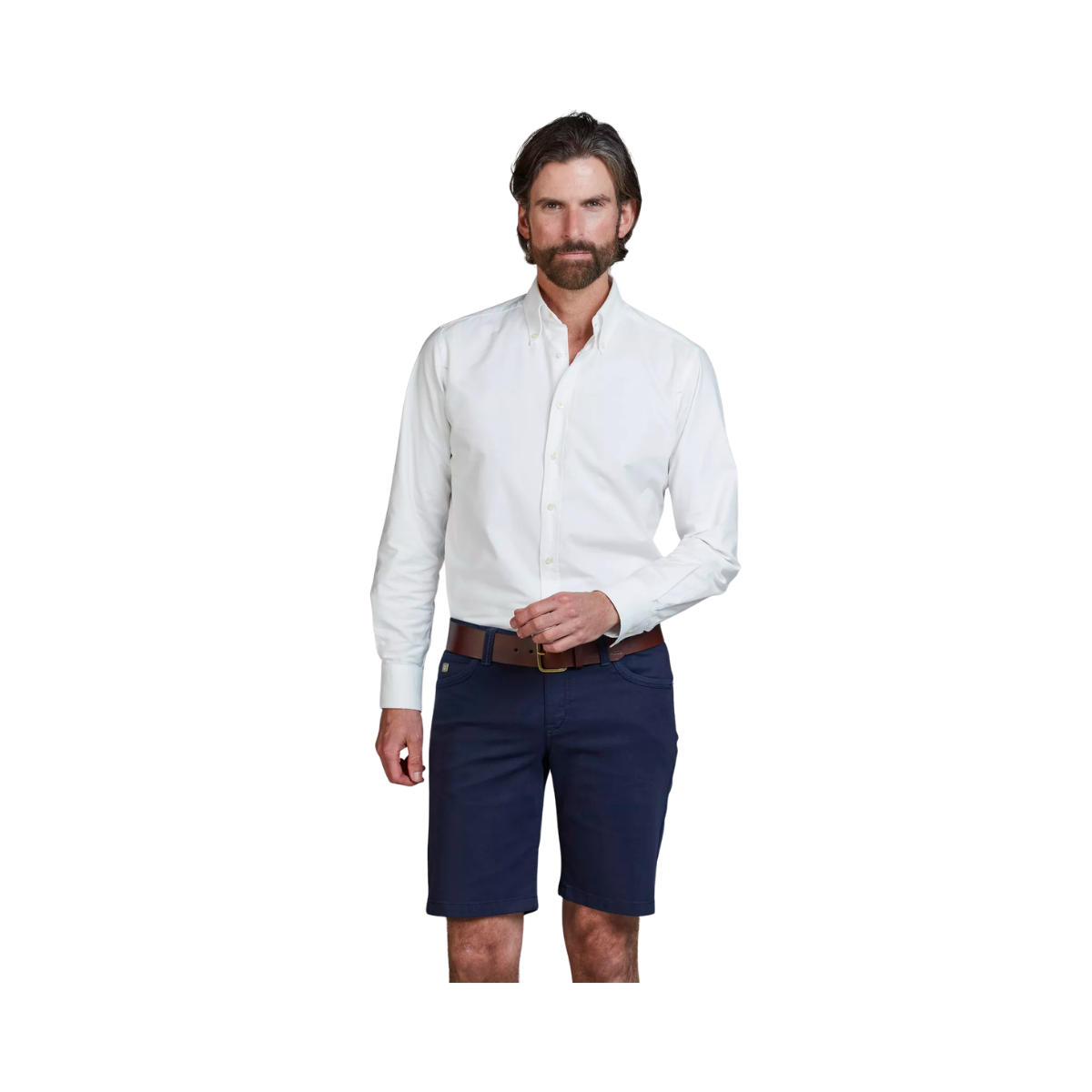 5-Pkt Pan Oxford Shorts - Navy