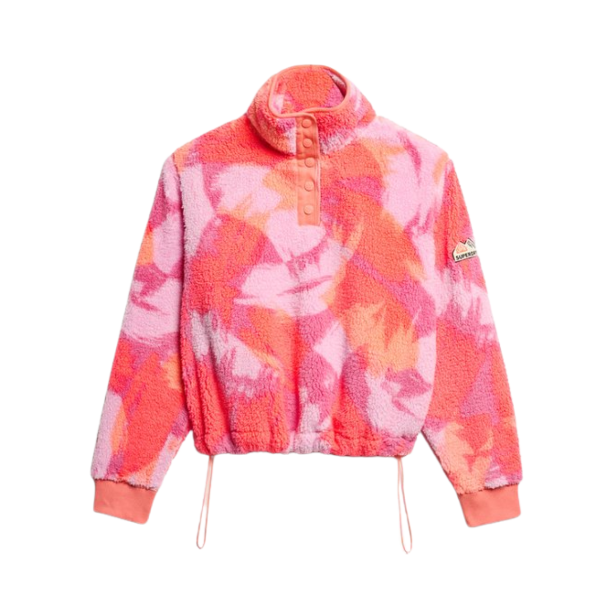 Super Soft Printed Half Zip - 2TI Brush Camo Coral