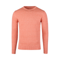 Sweater Knitted Ribbed Linen / Merino Wool - Orange