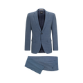 SLIM-FIT SUIT IN MICRO-PATTERNED STRETCH CLOTH 224 - Blue