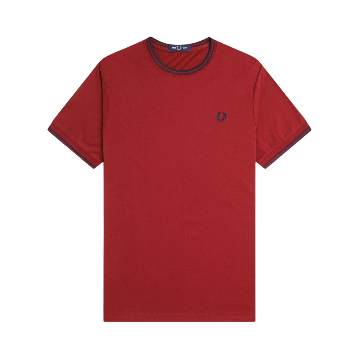 Twin Tipped T-Shirt - Burnt Red/Navy