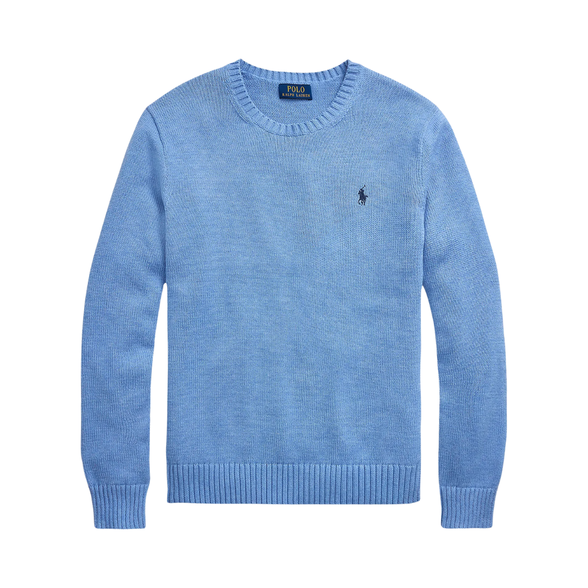 Cotton Crewneck Sweater - Soft Royal