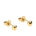 Ear studs heart - Gold