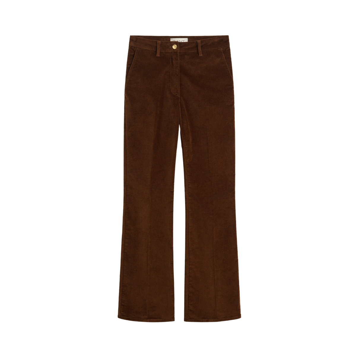 Slim Flare Velvet Pants - 229 Mahogany Brown