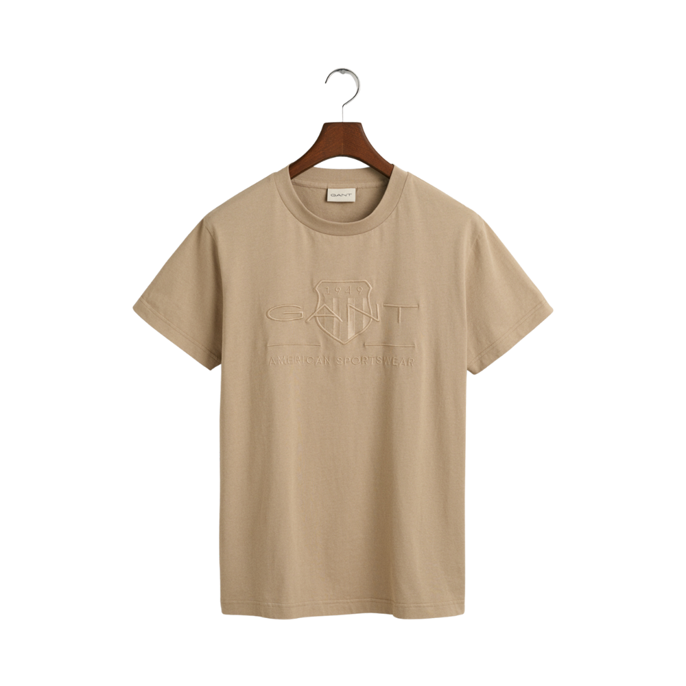 Tonal Archive Shield T-shirt - Beige